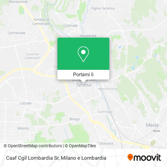Mappa Caaf Cgil Lombardia Sr