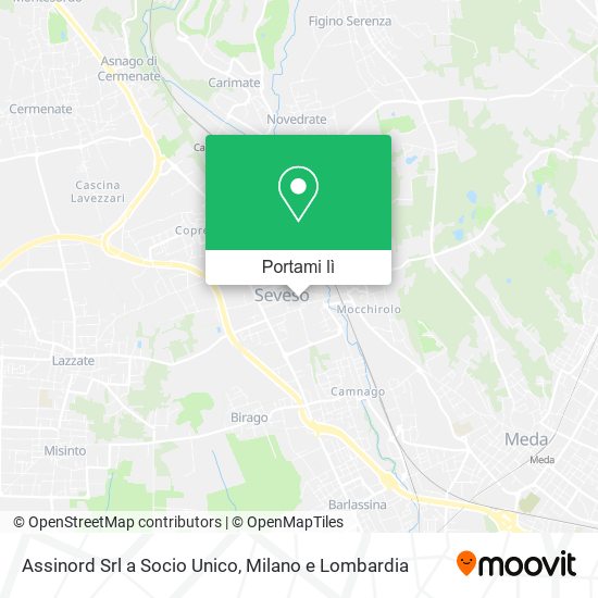 Mappa Assinord Srl a Socio Unico