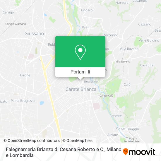 Mappa Falegnameria Brianza di Cesana Roberto e C.