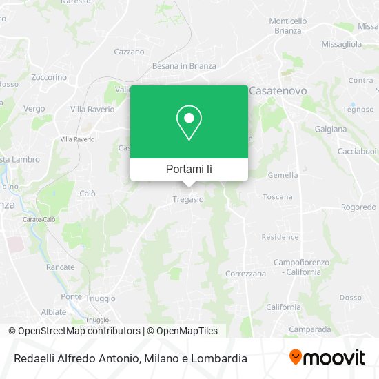 Mappa Redaelli Alfredo Antonio