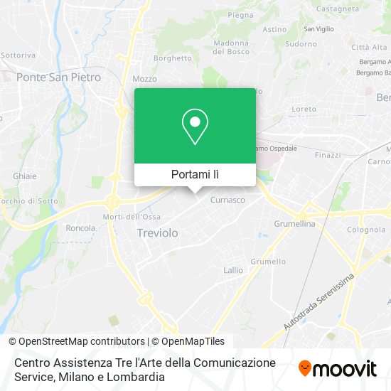 Mappa Centro Assistenza Tre l'Arte della Comunicazione Service