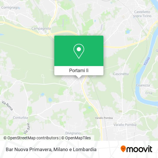 Mappa Bar Nuova Primavera