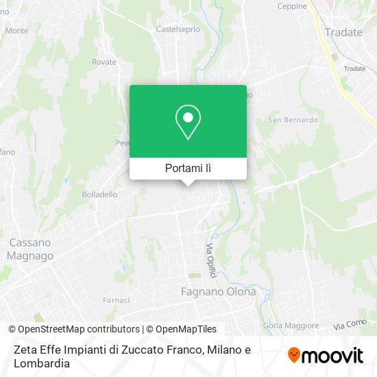 Mappa Zeta Effe Impianti di Zuccato Franco