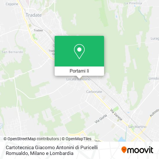 Mappa Cartotecnica Giacomo Antonini di Puricelli Romualdo