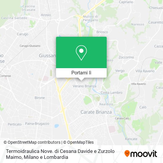 Mappa Termoidraulica Nove. di Cesana Davide e Zurzolo Maimo
