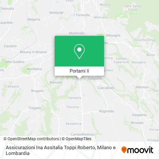 Mappa Assicurazioni Ina Assitalia Toppi Roberto