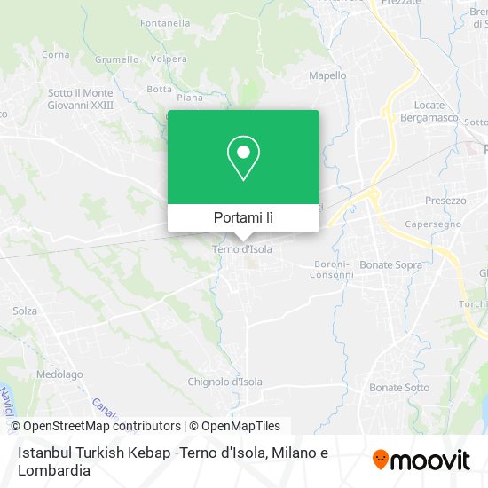 Mappa Istanbul Turkish Kebap -Terno d'Isola