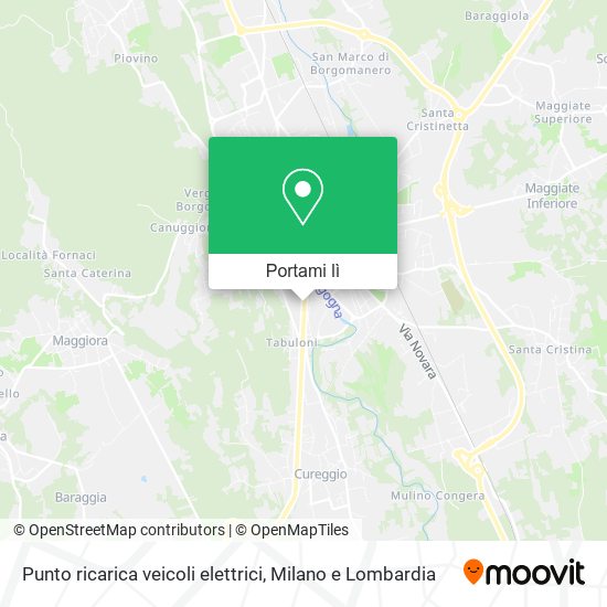 Mappa Punto ricarica veicoli elettrici