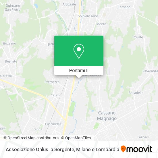 Mappa Associazione Onlus la Sorgente