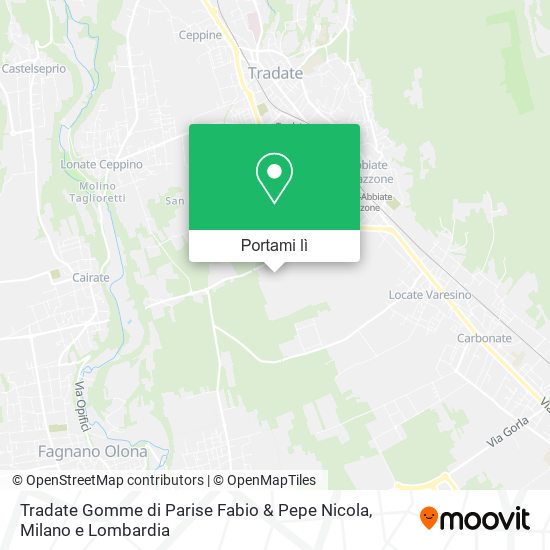 Mappa Tradate Gomme di Parise Fabio & Pepe Nicola
