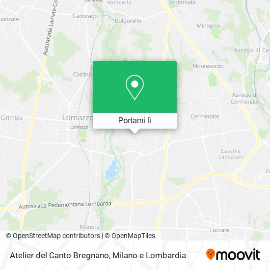 Mappa Atelier del Canto Bregnano