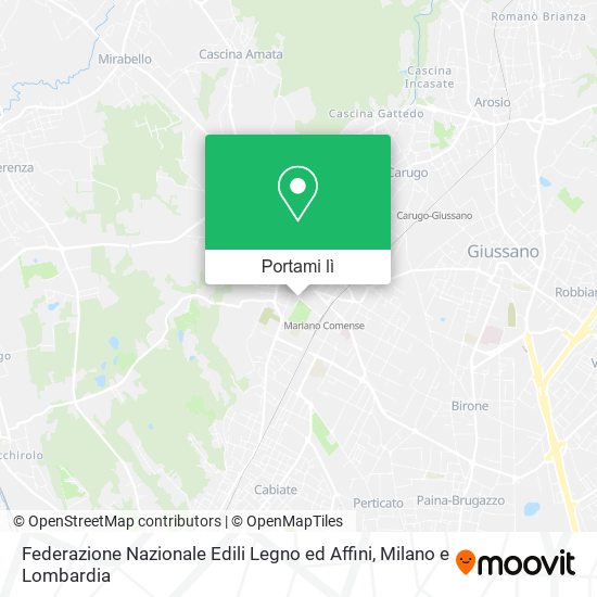 Mappa Federazione Nazionale Edili Legno ed Affini