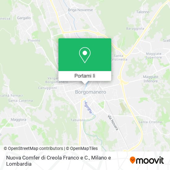 Mappa Nuova Comfer di Creola Franco e C.