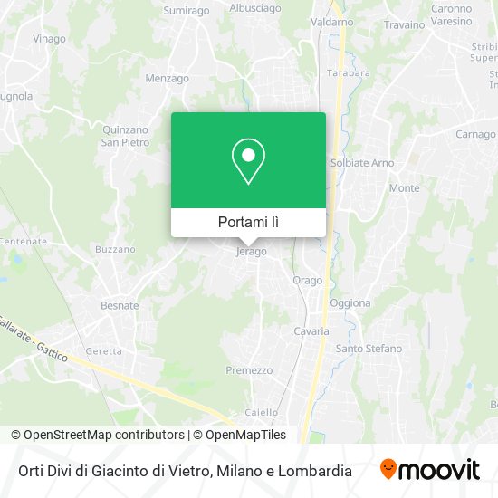 Mappa Orti Divi di Giacinto di Vietro