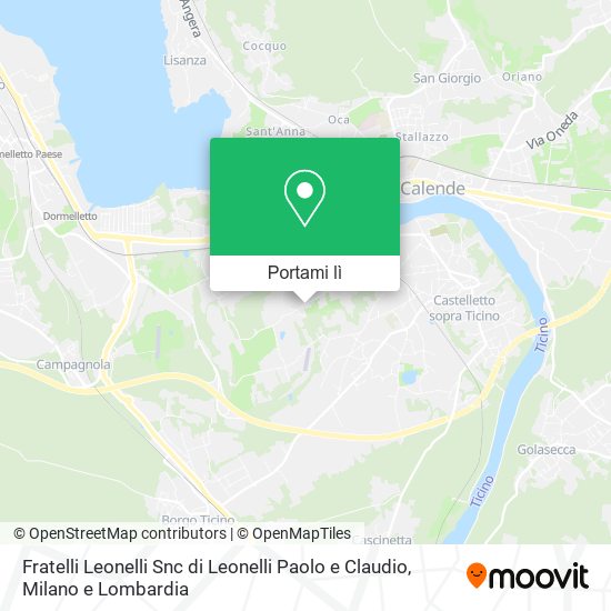 Mappa Fratelli Leonelli Snc di Leonelli Paolo e Claudio