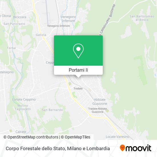 Mappa Corpo Forestale dello Stato
