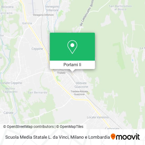 Mappa Scuola Media Statale L. da Vinci