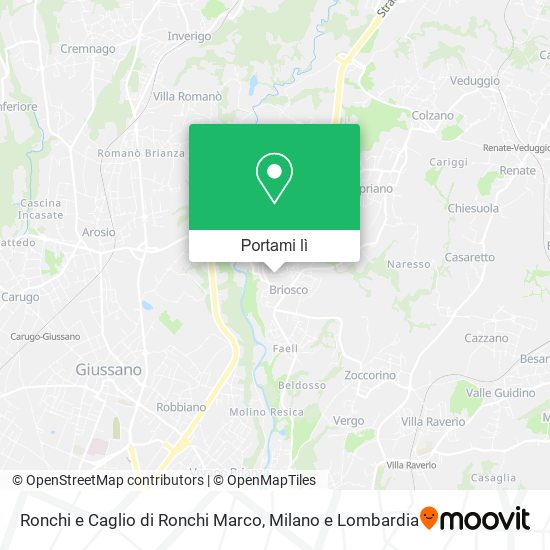Mappa Ronchi e Caglio di Ronchi Marco