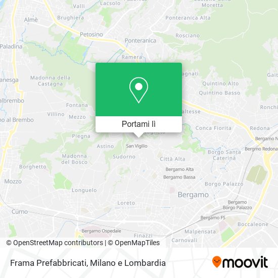 Mappa Frama Prefabbricati