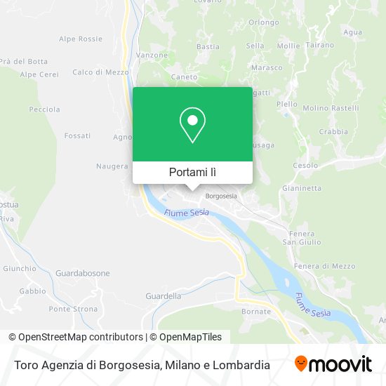 Mappa Toro Agenzia di Borgosesia