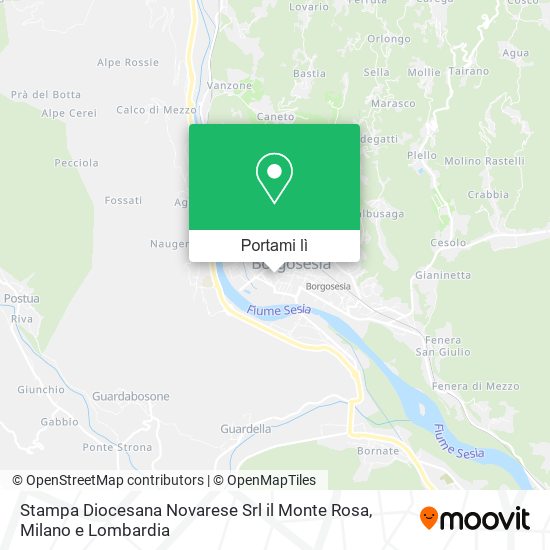 Mappa Stampa Diocesana Novarese Srl il Monte Rosa
