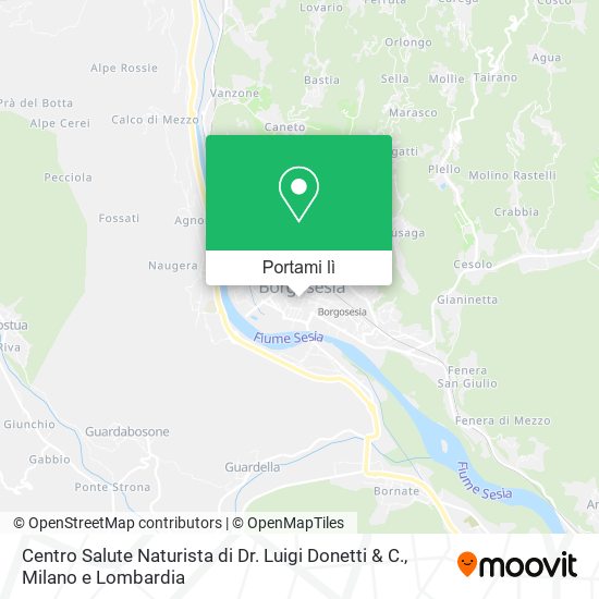 Mappa Centro Salute Naturista di Dr. Luigi Donetti & C.