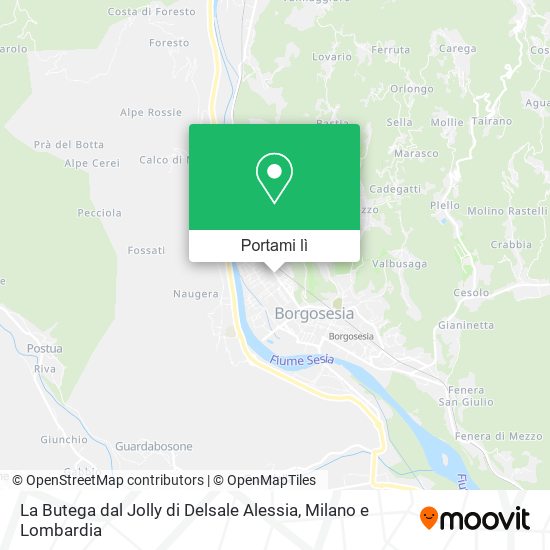 Mappa La Butega dal Jolly di Delsale Alessia
