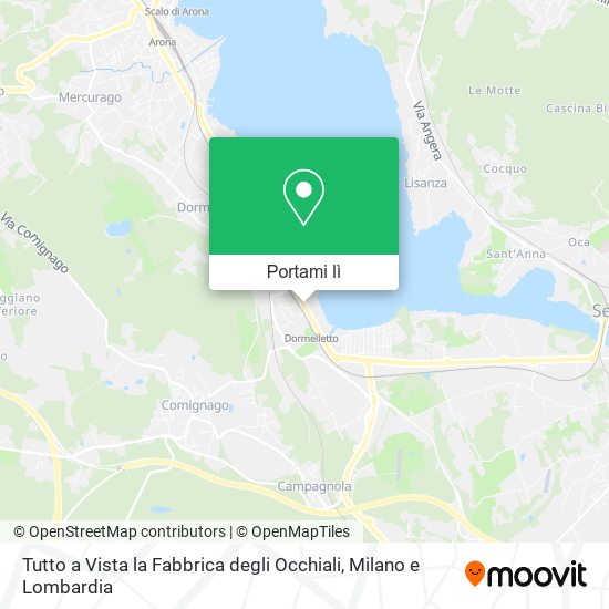 Mappa Tutto a Vista la Fabbrica degli Occhiali