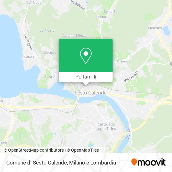 Mappa Comune di Sesto Calende
