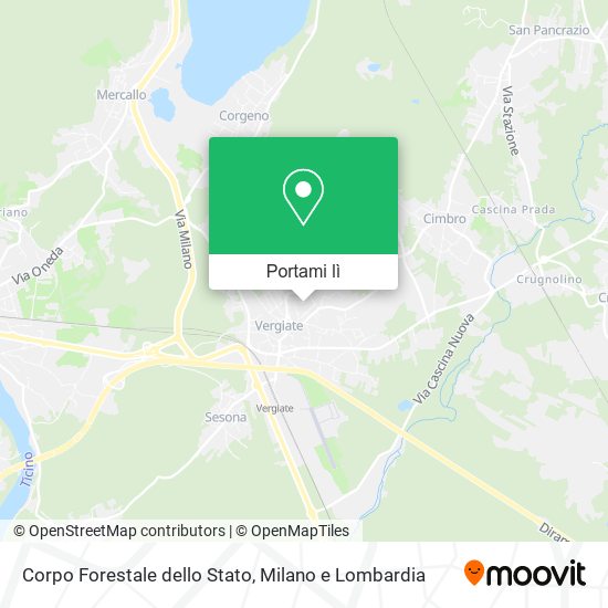 Mappa Corpo Forestale dello Stato