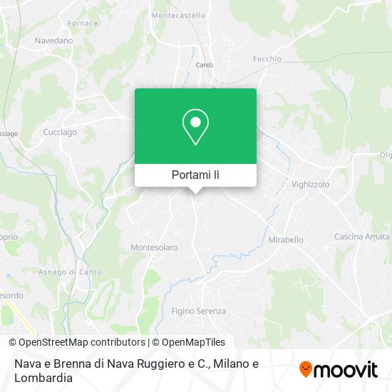 Mappa Nava e Brenna di Nava Ruggiero e C.