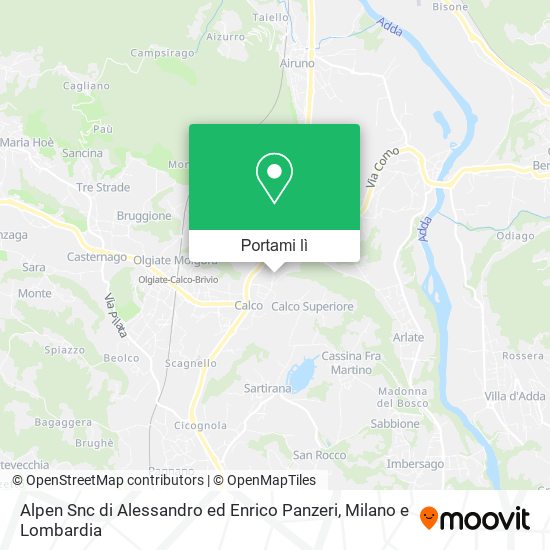 Mappa Alpen Snc di Alessandro ed Enrico Panzeri