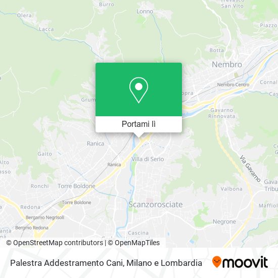 Mappa Palestra Addestramento Cani