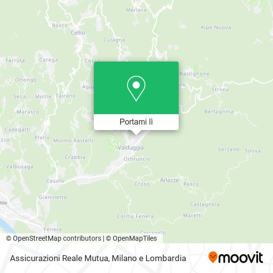Mappa Assicurazioni Reale Mutua