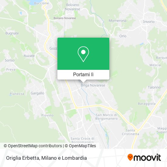 Mappa Origlia Erbetta