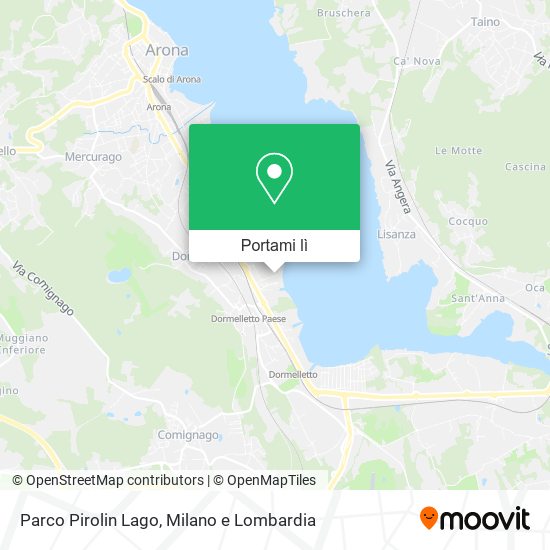 Mappa Parco Pirolin Lago