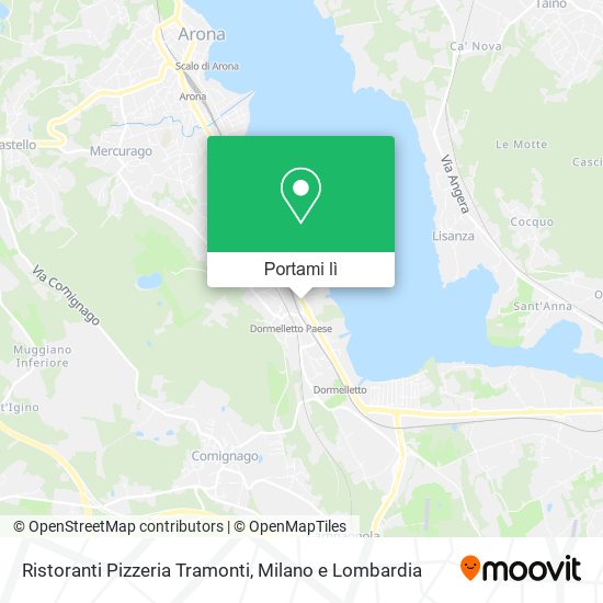 Mappa Ristoranti Pizzeria Tramonti