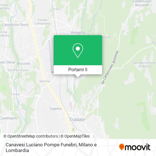 Mappa Canavesi Luciano Pompe Funebri