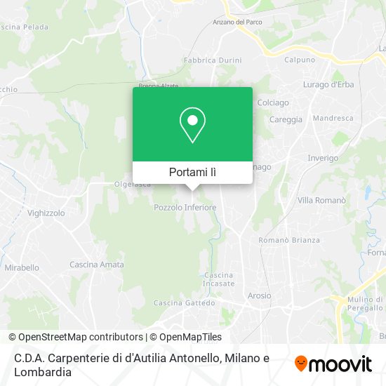 Mappa C.D.A. Carpenterie di d'Autilia Antonello