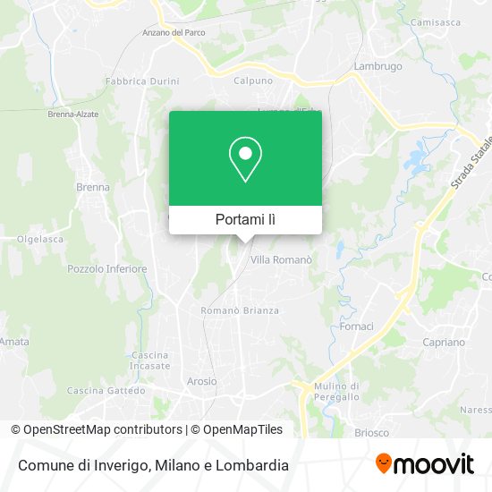 Mappa Comune di Inverigo
