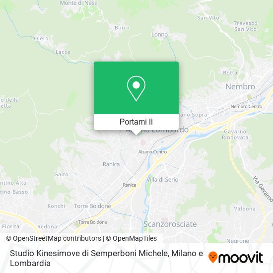 Mappa Studio Kinesimove di Semperboni Michele