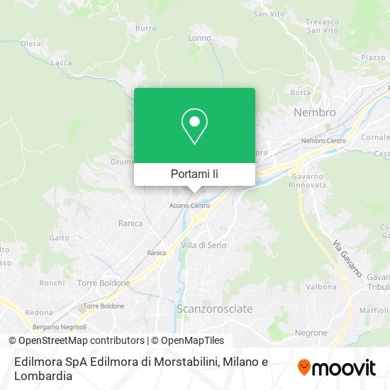 Mappa Edilmora SpA Edilmora di Morstabilini