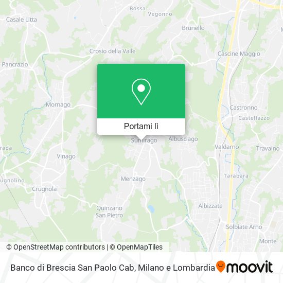 Mappa Banco di Brescia San Paolo Cab