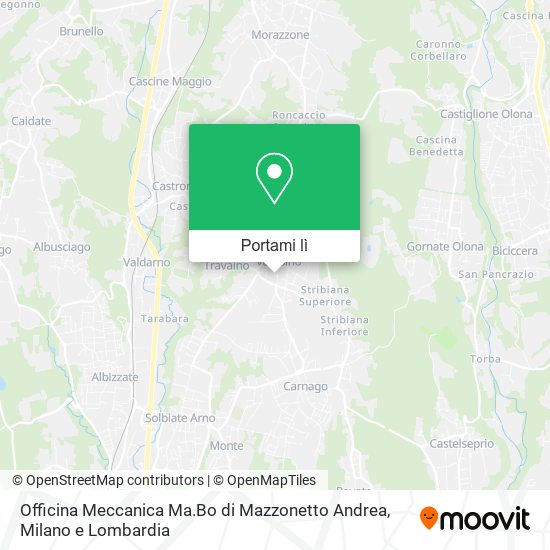 Mappa Officina Meccanica Ma.Bo di Mazzonetto Andrea