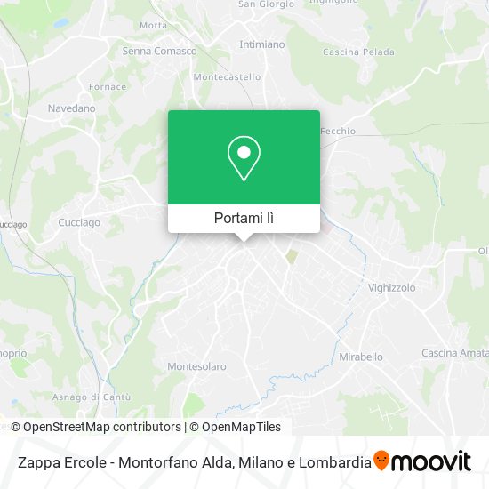 Mappa Zappa Ercole - Montorfano Alda