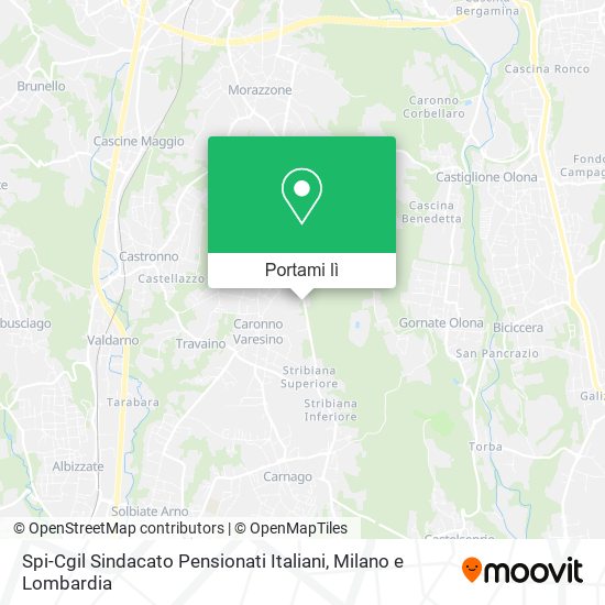 Mappa Spi-Cgil Sindacato Pensionati Italiani