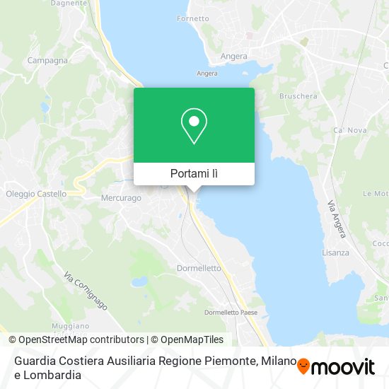 Mappa Guardia Costiera Ausiliaria Regione Piemonte