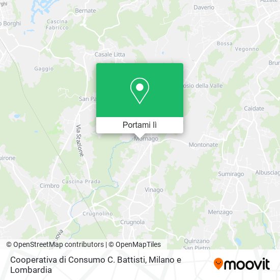 Mappa Cooperativa di Consumo C. Battisti