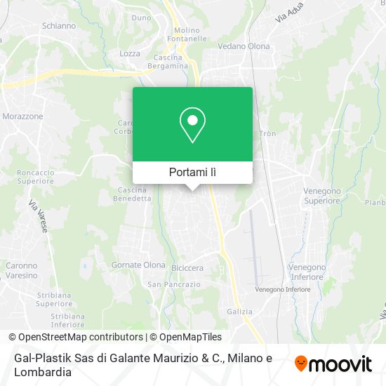 Mappa Gal-Plastik Sas di Galante Maurizio & C.