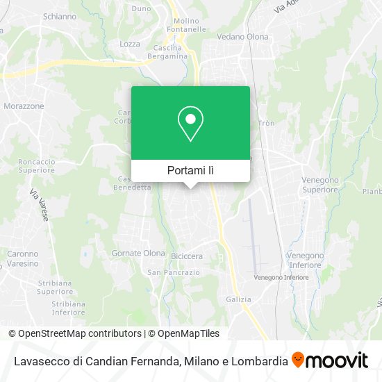 Mappa Lavasecco di Candian Fernanda